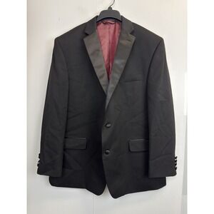Madison Mens 46R Classic fit Tuxedo‎ Jacket Blazer Black Solid
